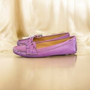 Petra Millar Italian purple soft leather loafers